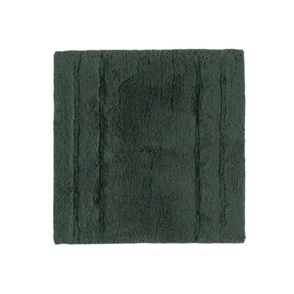Textured Stripe Shower Mat - Forest, Cotton