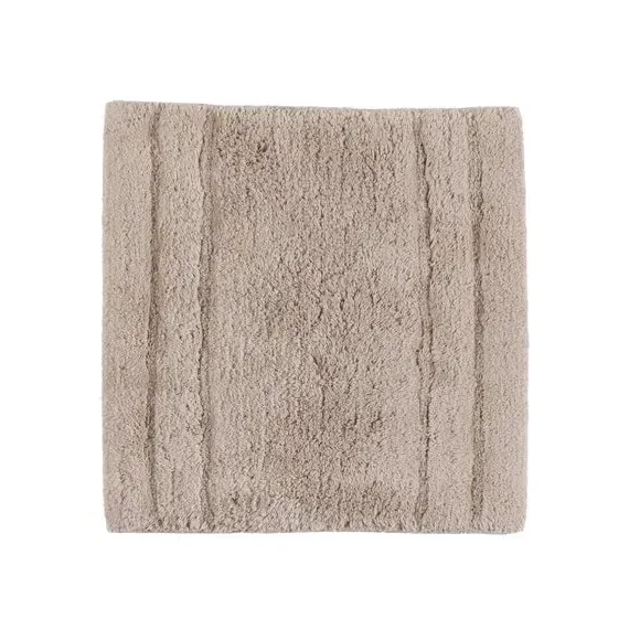 Textured Stripe Shower Mat - Mushroom, Cotton