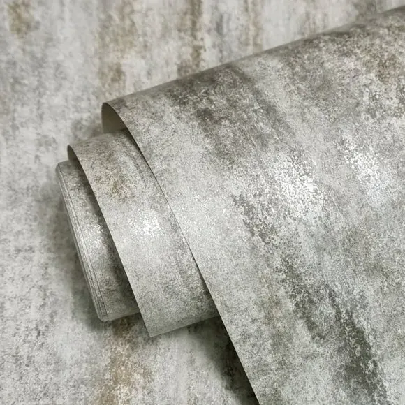 Textured Stripe Wallpaper - Stone, Paper