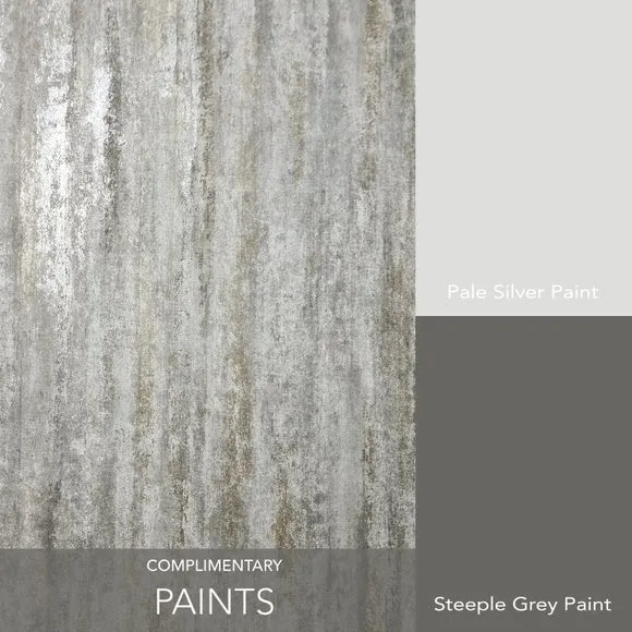 Textured Stripe Wallpaper - Stone, Paper