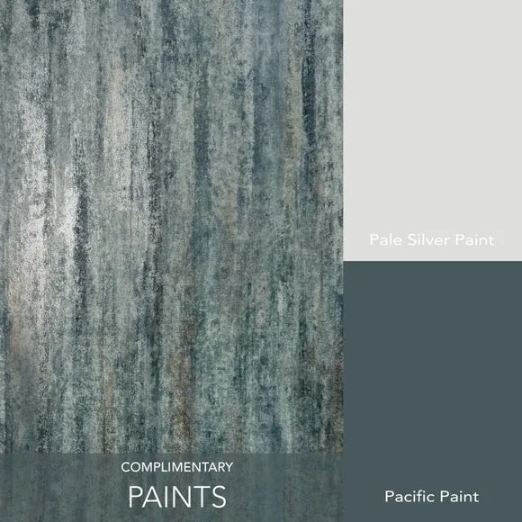 Textured Stripe Wallpaper - Teal, Paper