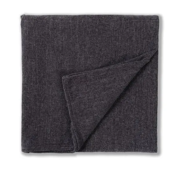 Textured Throw Blanket - Charcoal, Chenille