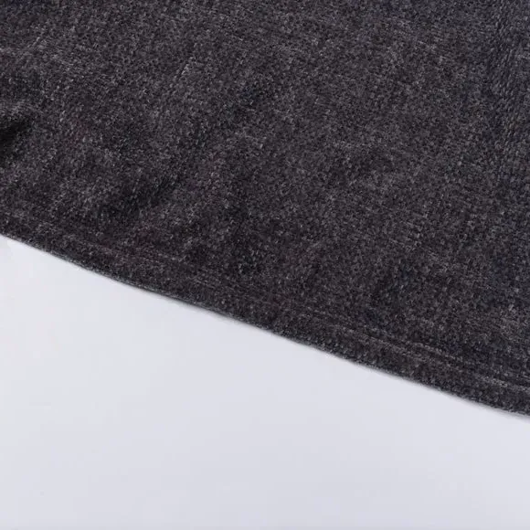 Textured Throw Blanket - Charcoal, Chenille