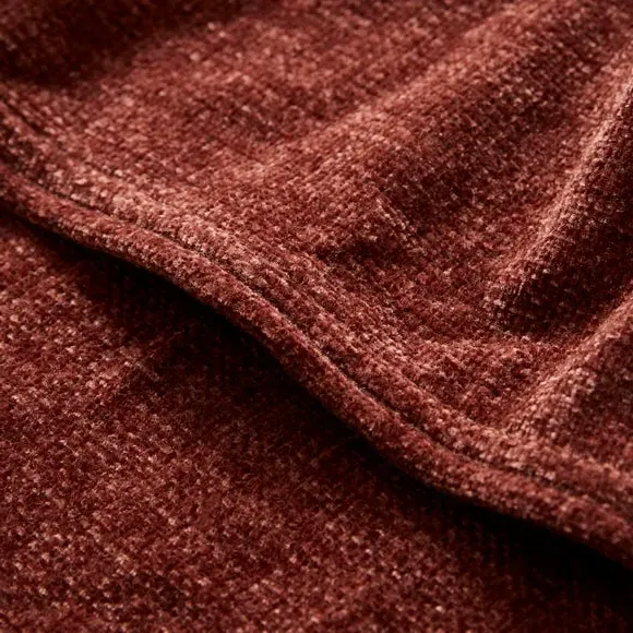 Textured Throw Blanket - Chestnut, Chenille