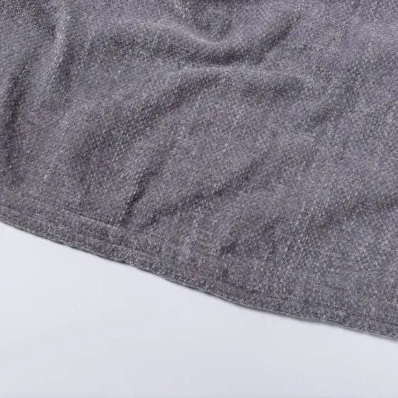 Textured Throw Blanket - Grey, Chenille