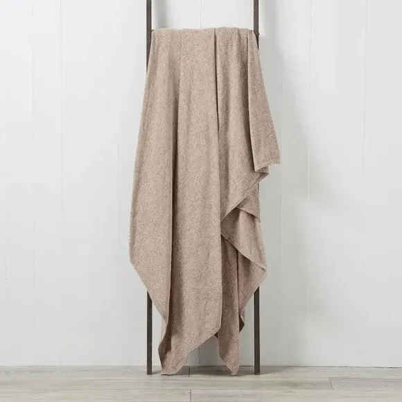 Textured Throw Blanket - Natural, Chenille
