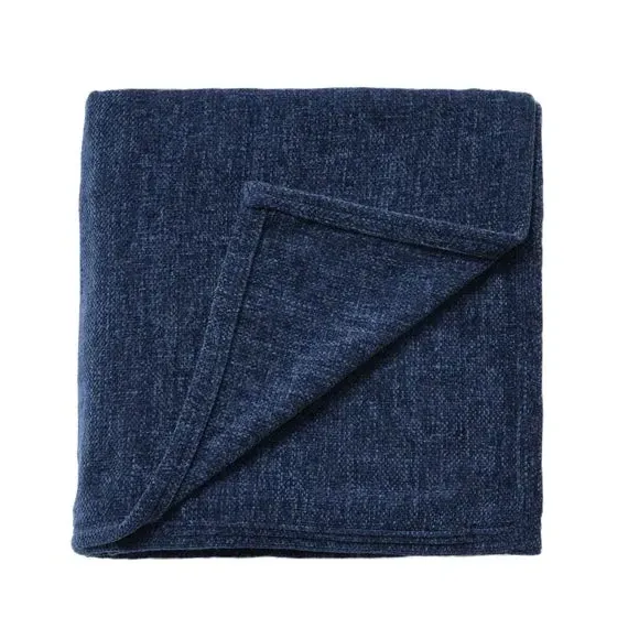 Textured Throw Blanket - Navy, Chenille