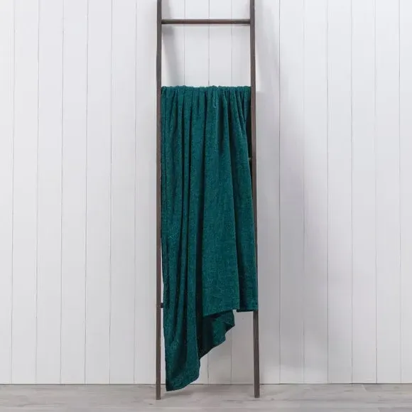 Textured Throw Blanket - Peacock, Chenille
