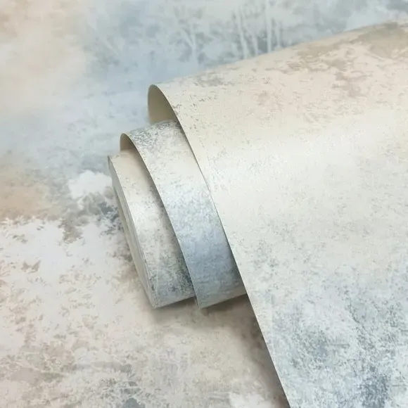 Textured Trees Wallpaper - Ashley Blue