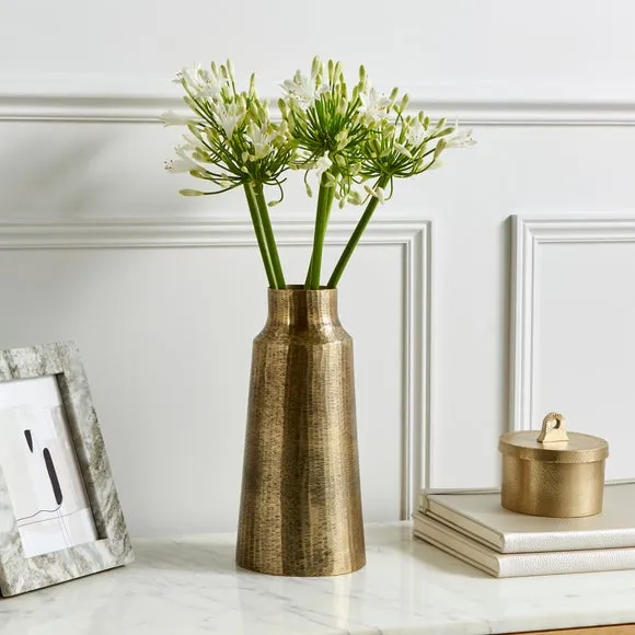 Textured Vase - Gold, Aluminium image
