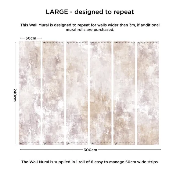 Textured Wall Mural - Blush