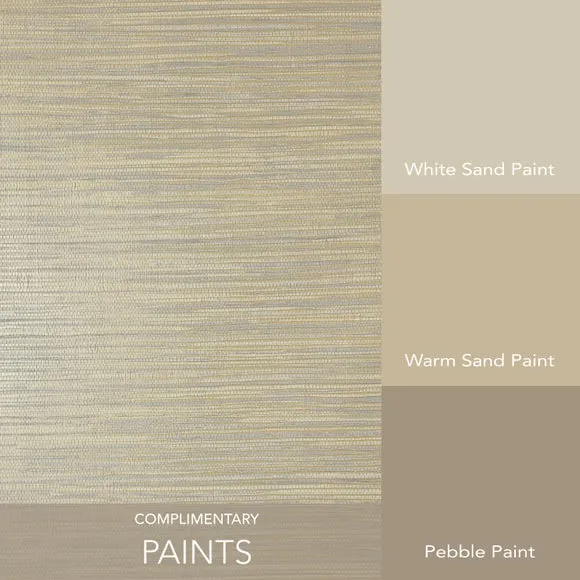 Textured Wallpaper - Gold, Grasscloth