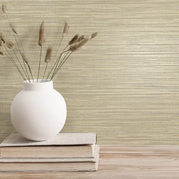 Textured Wallpaper - Gold, Grasscloth image
