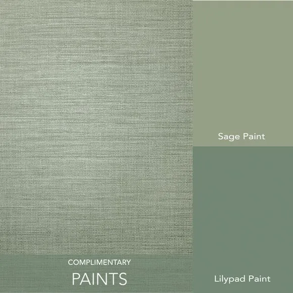 Textured Wallpaper with Fabric Effect - Sage