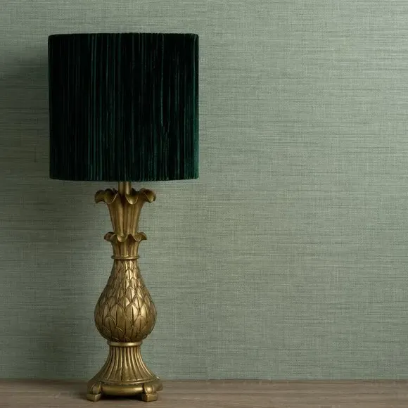Textured Wallpaper with Fabric Effect - Sage