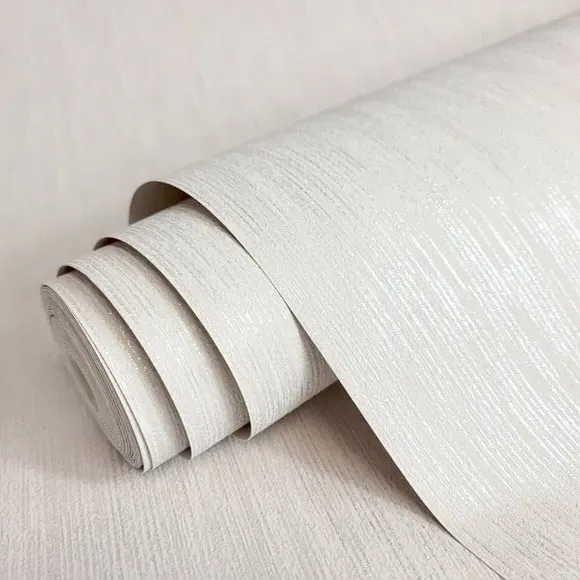Textured Wallpaper with Glitter - Natural