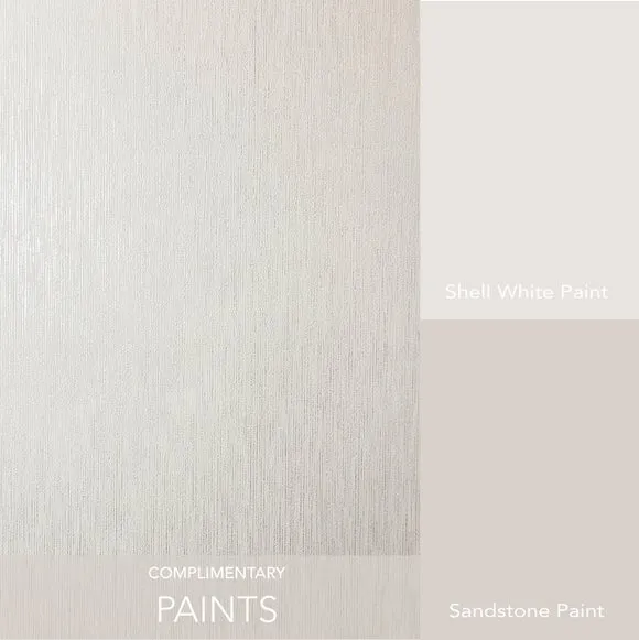 Textured Wallpaper with Glitter - Natural