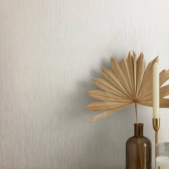 Textured Wallpaper with Glitter - Natural