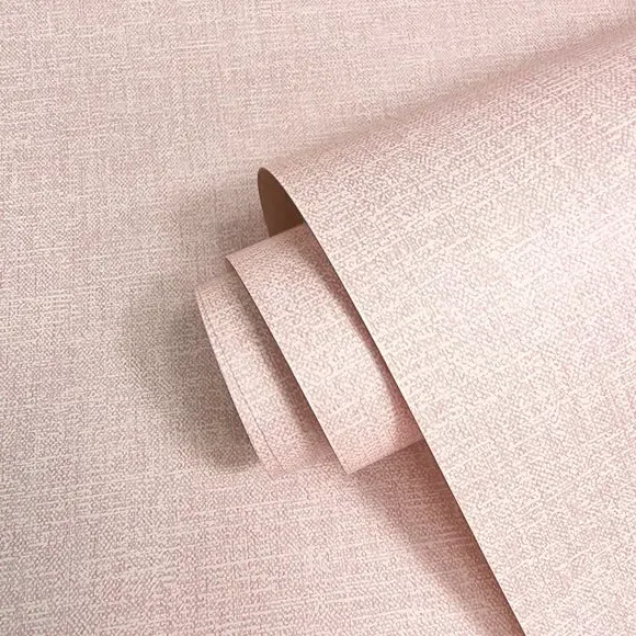 Textured Wallpaper with Matt Finish - Blush