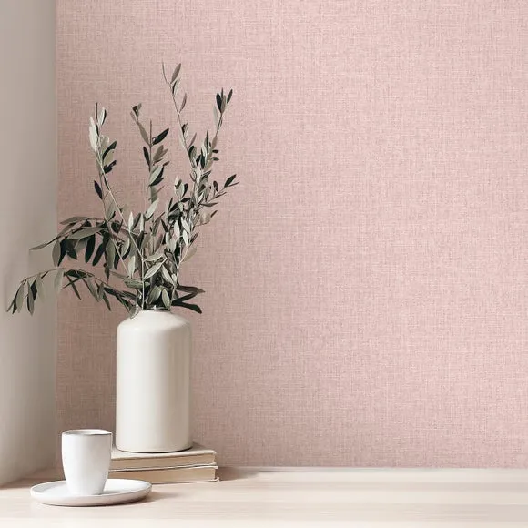 Textured Wallpaper with Matt Finish - Blush image