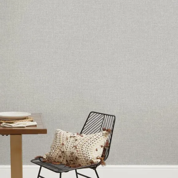 Textured Wallpaper with Matt Finish - Grey