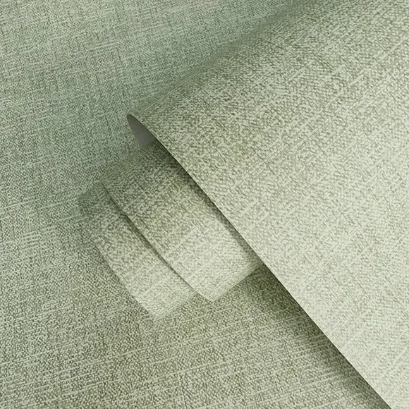 Textured Wallpaper with Matt Finish - Sage