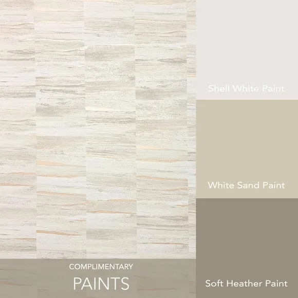 Textured Wallpaper with Metallic Finish - Natural