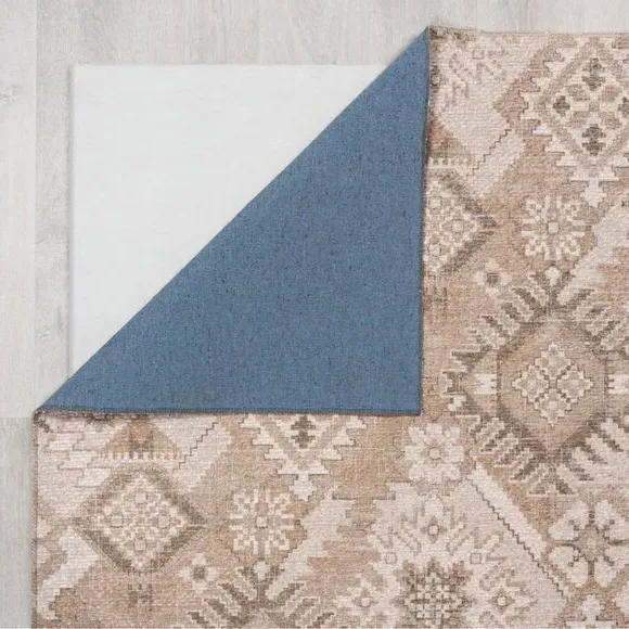 Textured Washable Rug - Multicoloured