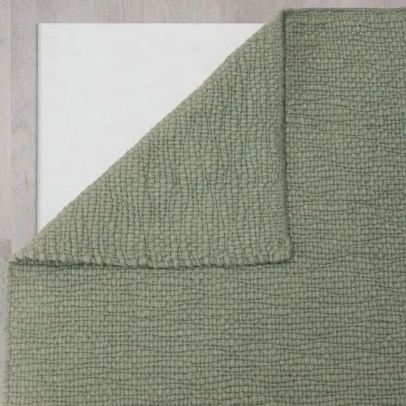 Textured Weave Rug - Sage, Wool