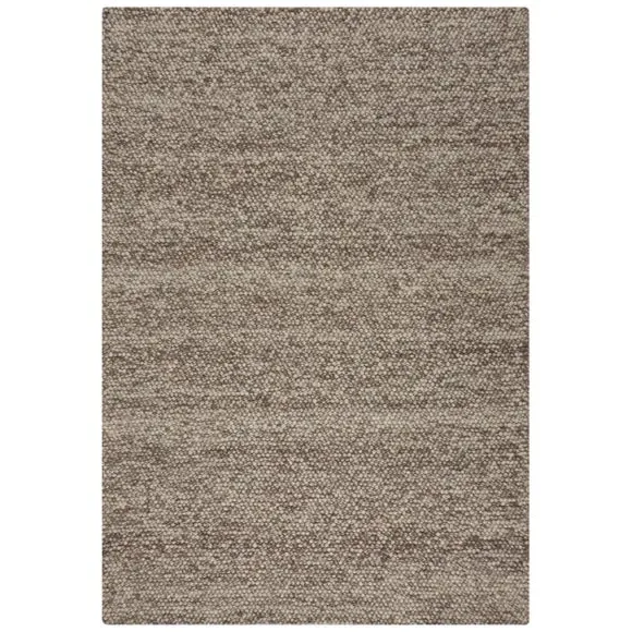 Textured Wool Rug - Dark Natural