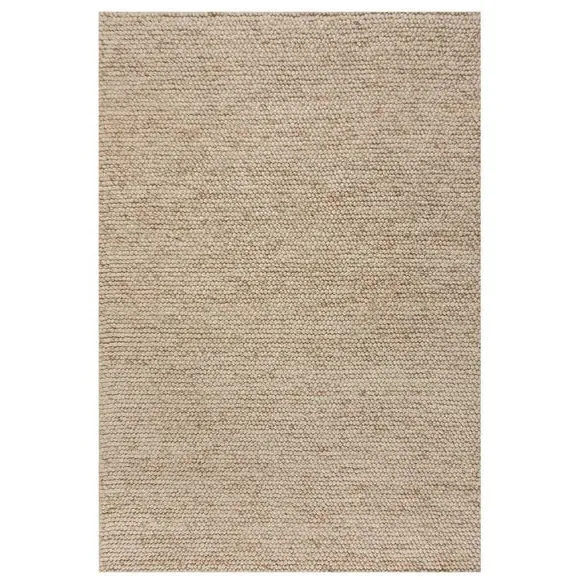 Textured Wool Rug - Natural