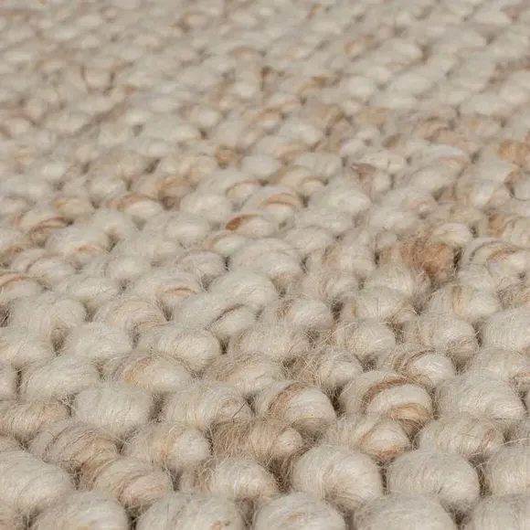 Textured Wool Rug - Natural