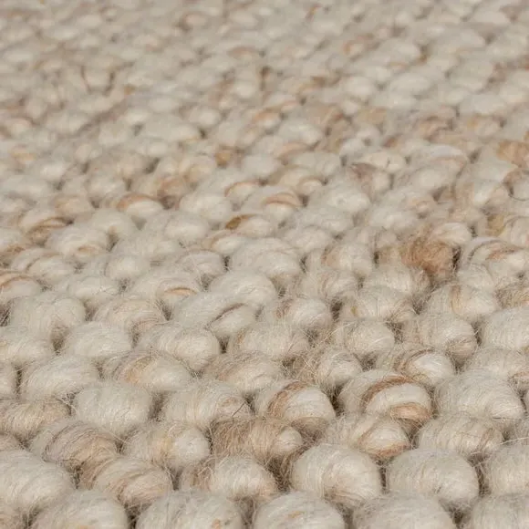 Textured Wool Rug - Natural