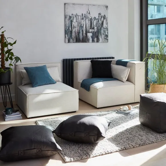 Textured Wool Rug - Pebble Monochrome