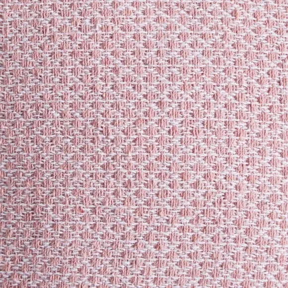 Textured Woven Cushion - Blush, Cotton Blend