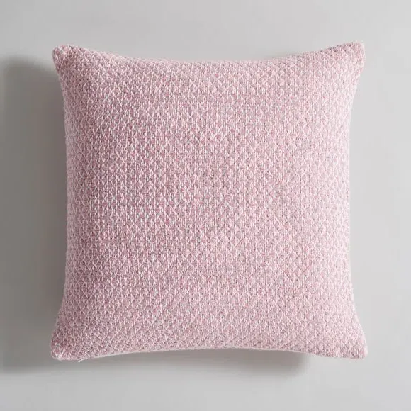 Textured Woven Cushion - Blush, Cotton Blend image