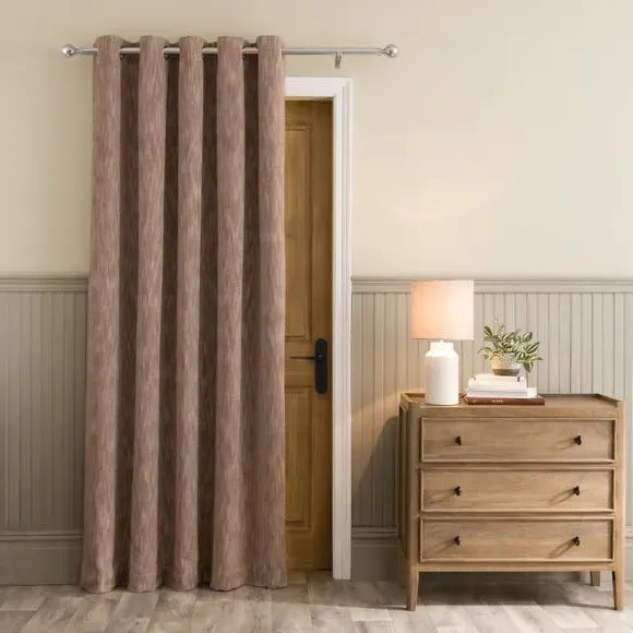 Thermal Door Curtain with Eyelets - Chestnut image