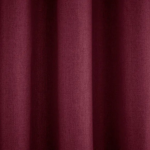 Thermal Eyelet Curtains - Magenta, Matt Fabric