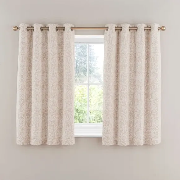 Thermal Eyelet Curtains - Natural, Chenille