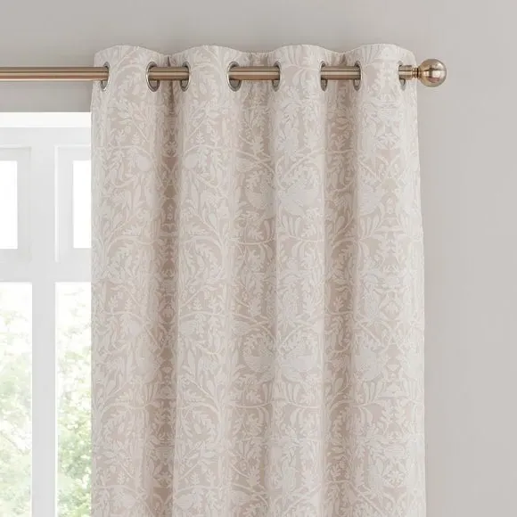 Thermal Eyelet Curtains - Natural, Chenille