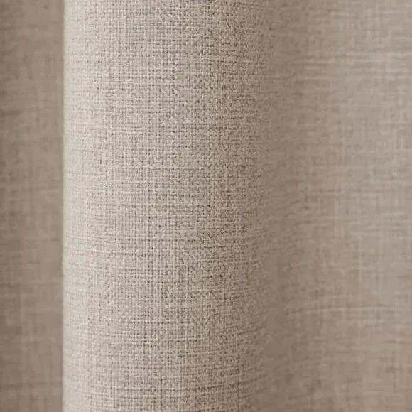 Thermal Eyelet Curtains - Natural, Matt Fabric