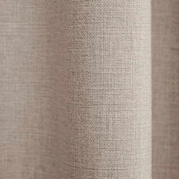 Thermal Eyelet Curtains - Natural, Matt Fabric
