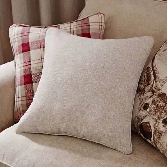 Thermal Eyelet Curtains - Natural, Matt Fabric