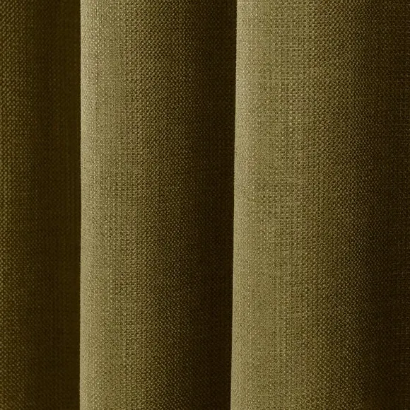 Thermal Eyelet Curtains - Pear, Chenille