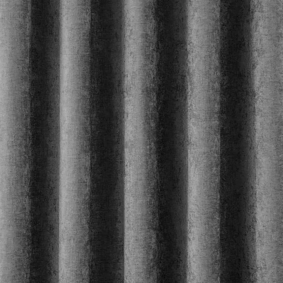 Thermal Eyelet Door Curtain - Grey, Chenille