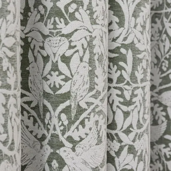 Thermal Eyelet Door Curtain - Olive, Chenille