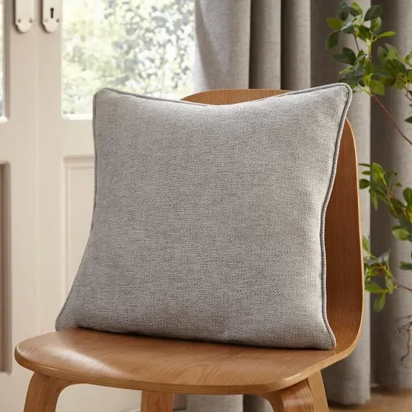 Thermal Lined Cushion - Grey, Chenille