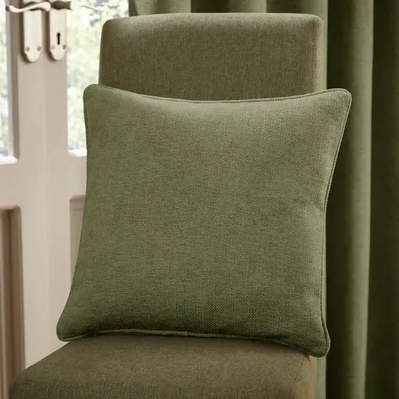 Thermal Lined Cushion - Olive, Chenille