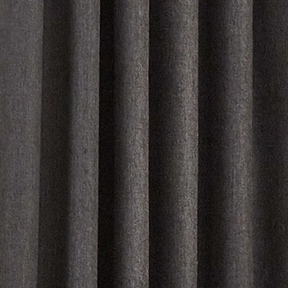 Thermal Pencil Pleat Curtains - Charcoal, Fabric