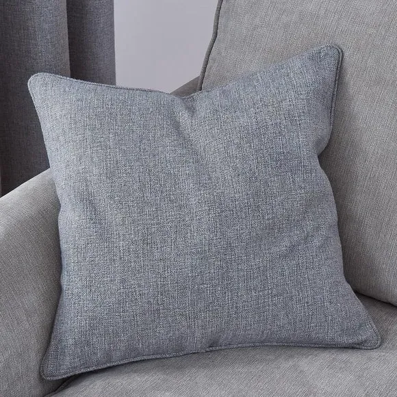 Thermal Pencil Pleat Curtains - Grey, Fabric